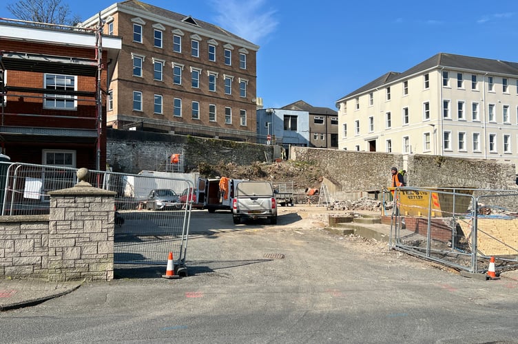 Much of the site for Living Hope's new church has been demolished