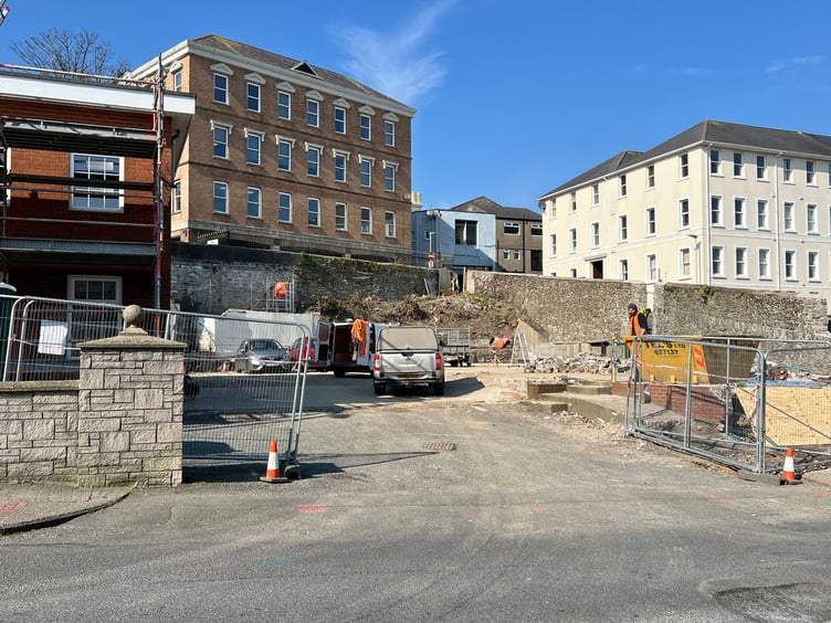 Much of the site for Living Hope's new church has been demolished