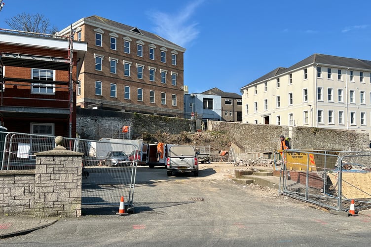 Much of the site for Living Hope's new church has been demolished