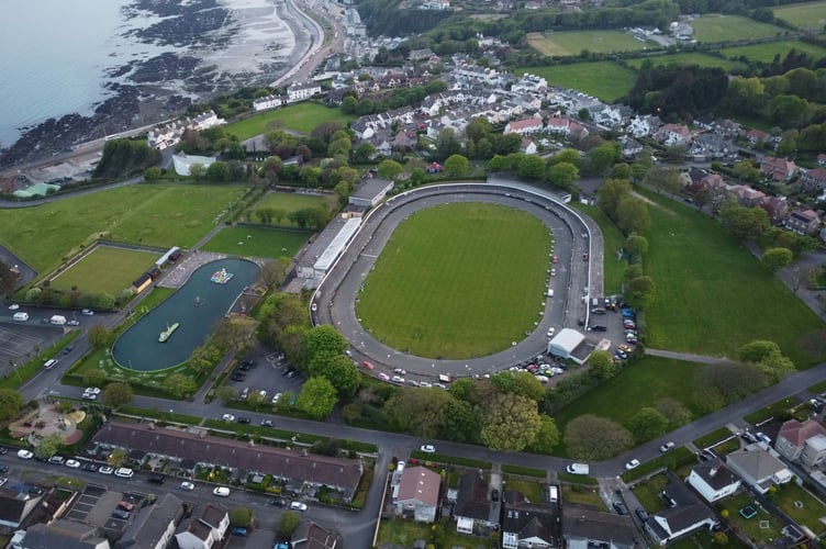 Aerial view of Onchan park 