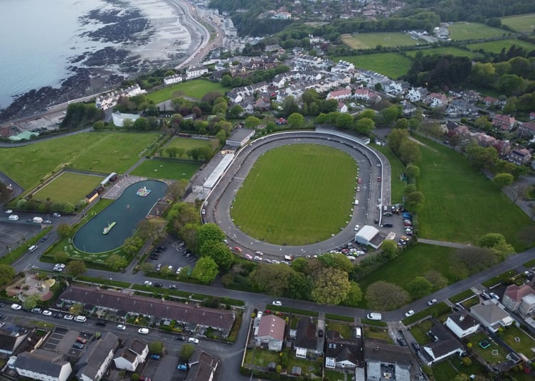 Aerial view of Onchan park