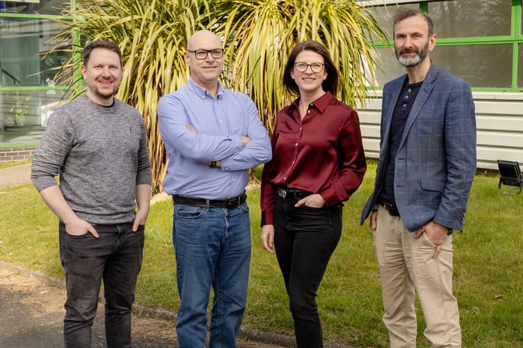 The Noventre management team, left to right, are Lee Nickson, Rodger Williams, Jayne Hartley, and Tim Cass. Joe Brownless (not pictured) is also a member of the team