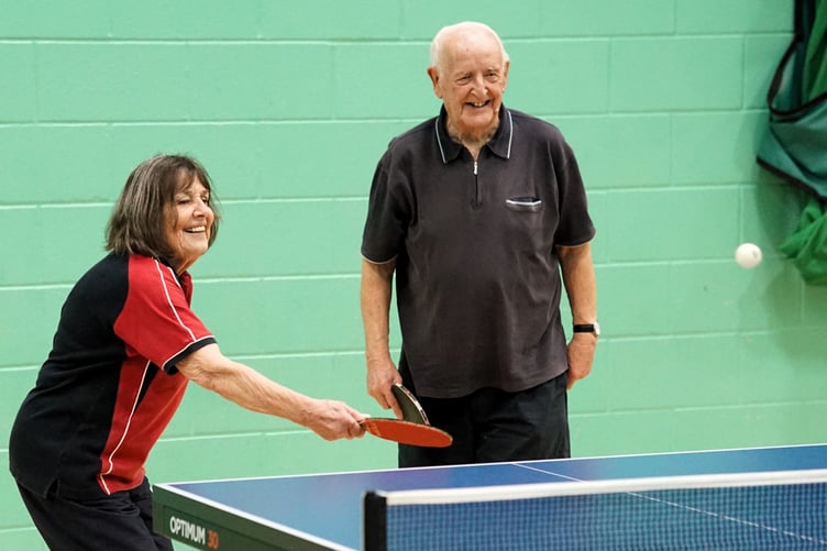 Margaret Forsyth and Maurice Campbell of Travellers D who won Division Three (Photo: Malcolm Lambert)
