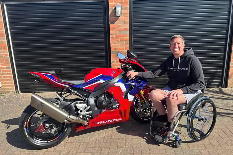 Steve Mercer with his new Honda Fireblade