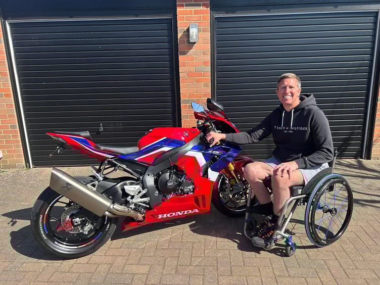 Steve Mercer with his new Honda Fireblade