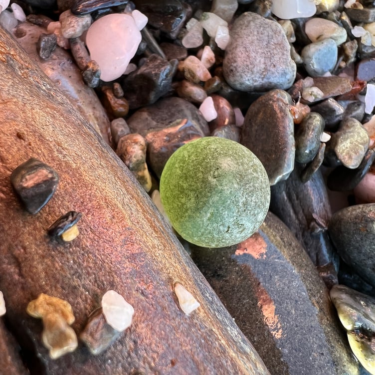 A lucky find - green Codd marble