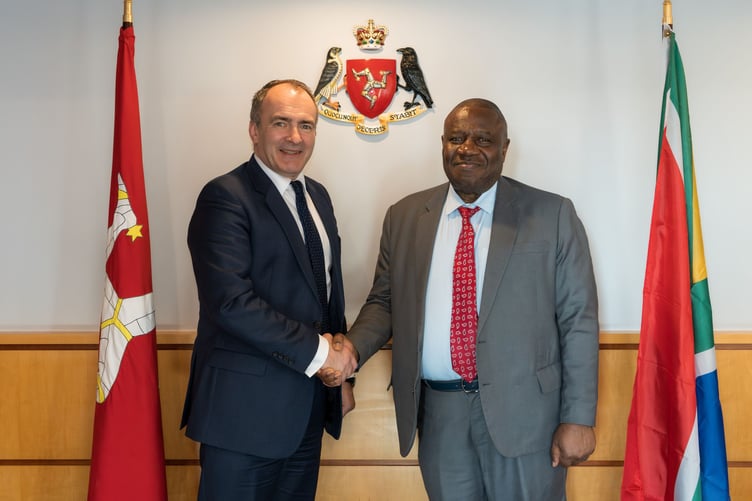 Chief Minister Alfred Cannan with HE Kingsley Mamabolo