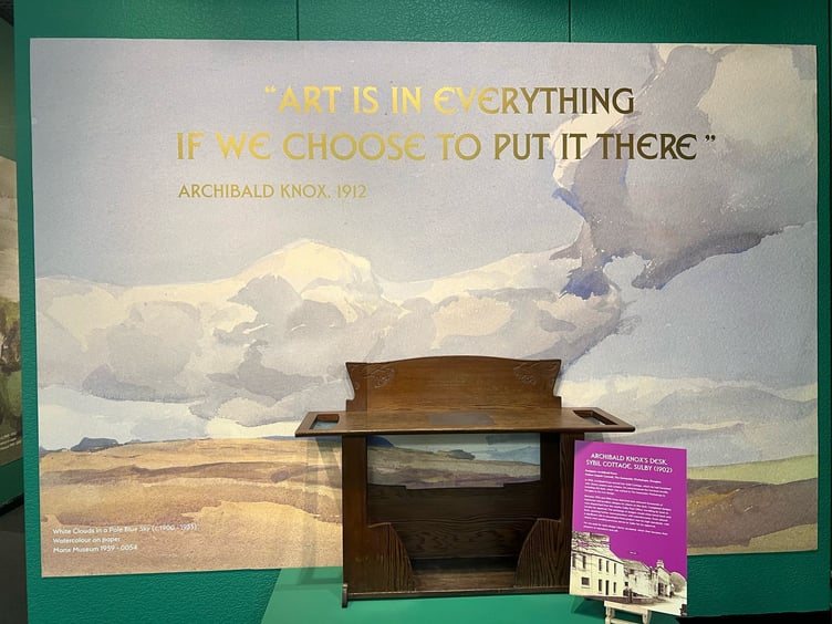 Knox's desk that he used while living in Sulby