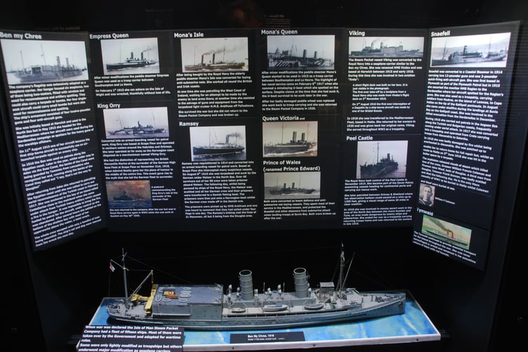 There's also a display on the Steam Packet's role in World War One