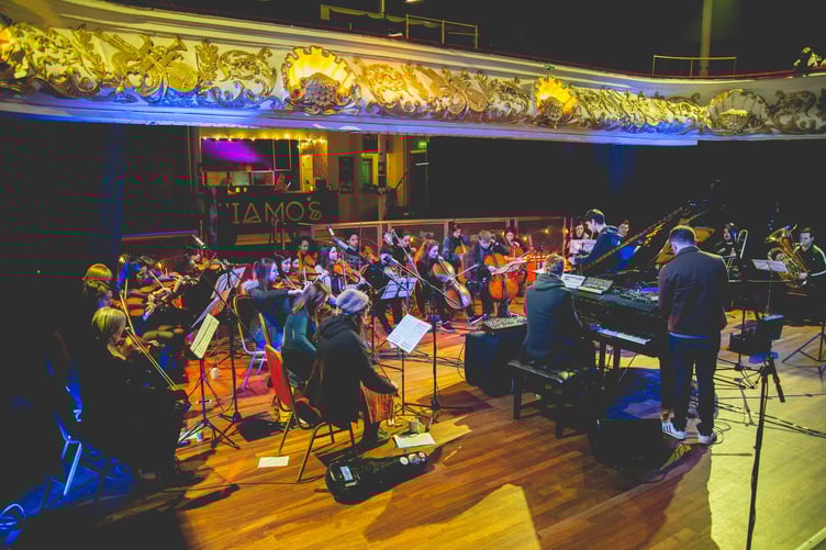 The Untold Orchestra rehearsing