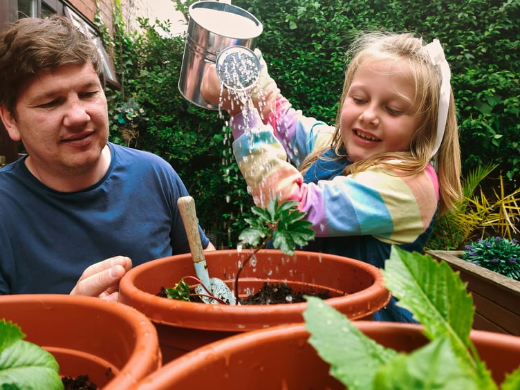 Family gardening
