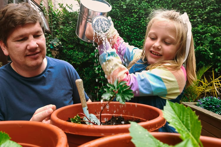 Family gardening