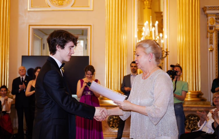 Hector Moore graduating from the Bolshoi Ballet Academy in June last year