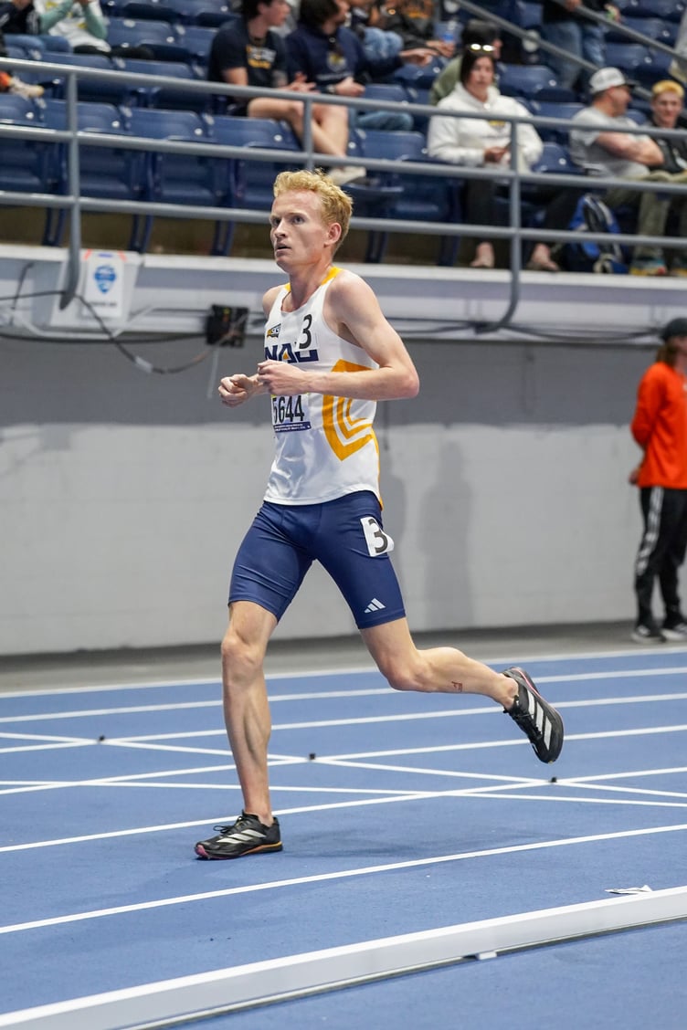 Isle of Man athlete David Mullarkey in action for the University of Northern Arizona (Photo: Northern Arizona University Athletics)