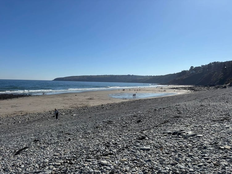 A sunny Laxey beach this week