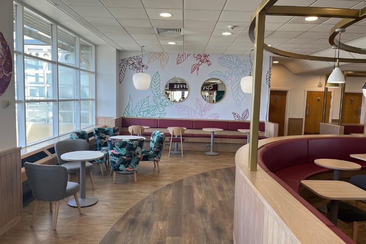 The refurbished departure lounge at Isle of Man Airport