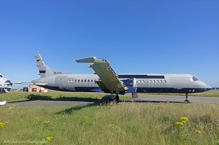 The old ATP aircraft has now be transformed into a new display at the Manx Aviation and Military Museum 