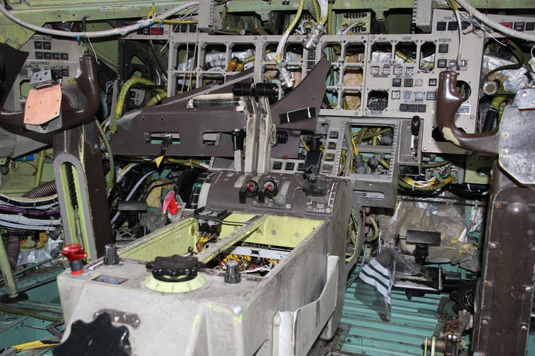 Inside the cockpit of the old ATP aircraft