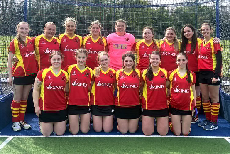 The Isle of Man national women’s B team that defeated Loughborough last weekend to reach the final of the England Hockey Championships Tier Three Plate