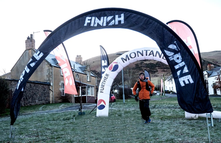 Jack Scott - seen here winning the 2024 Montane Winter Spine Race - is the favourite to win this weekend's Manx Mountain Marathon (Photo: Montane Spine Race)