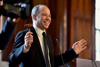 Celebrity auctioneer Adam Partridge