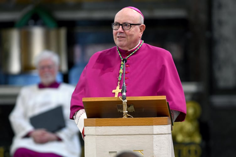 The inauguration of St Mary's of the Isle Cathedral in Douglas - pictured is Archbishop Malcolm McMahon, Archbishop of Liverpool