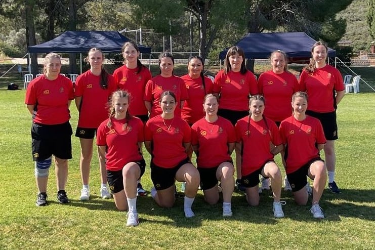 The Isle of Man women's cricket squad in Cyprus over the weekend