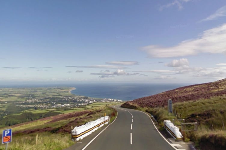 The crash happened on the Mountain Road near to Guthries memorial