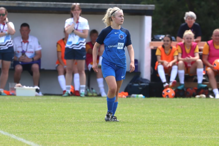Isle of Man footballer Ruby Palmer is heading to America to play for North Country Saints, having obtained a scholarship at North Country Community College in upstate New York (Photo: Paul Hatton)