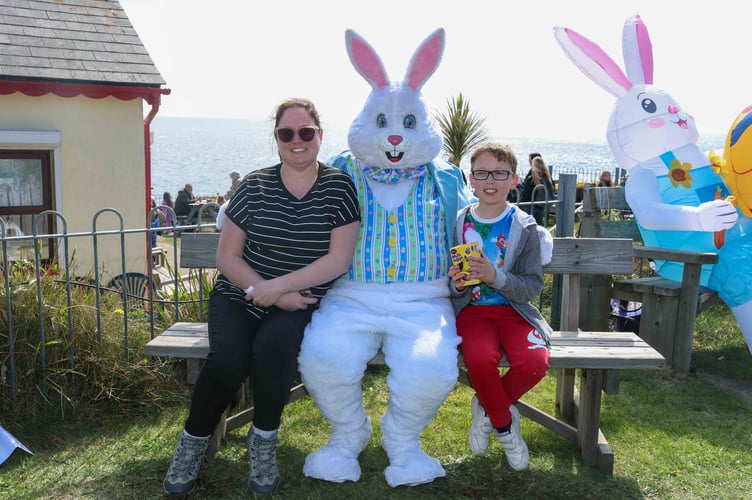 Families bet the Easter Bunny at Groudle 