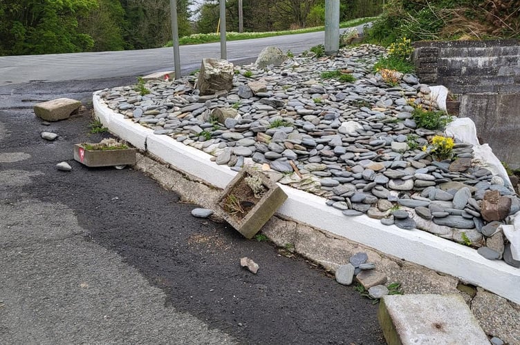 The wrecked rock garden at Port Soderick