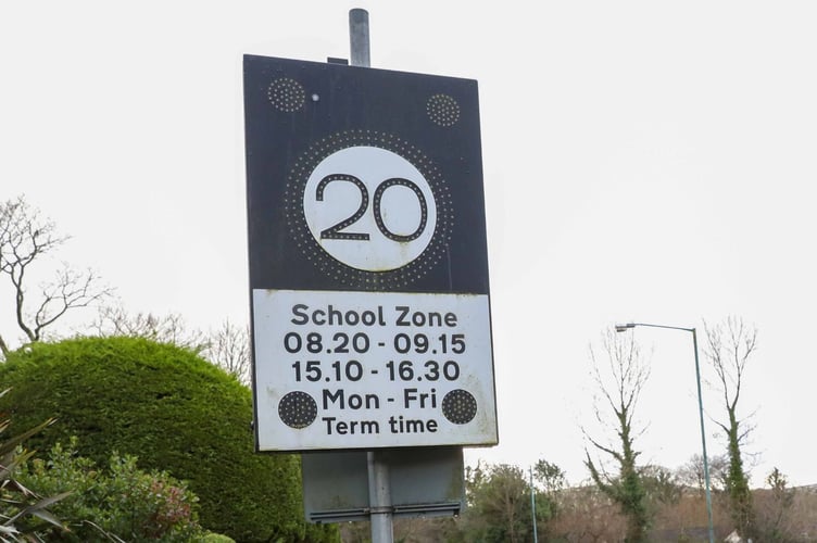 Motorists are being urged to slow down near schools