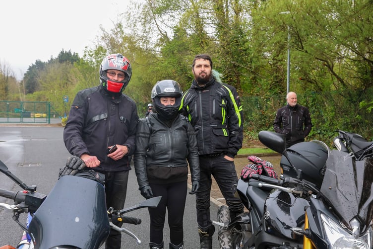 Participants get ready for the ride