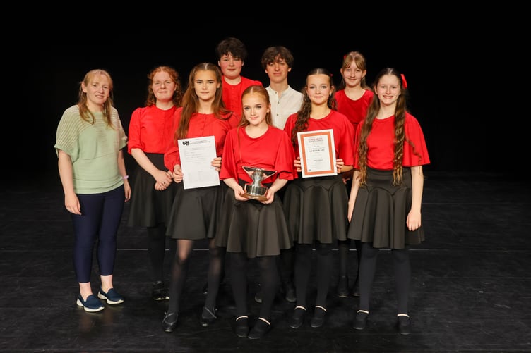 Skeddan Jiarg, winners of the Sheila Corkhill Memorial Cup for Country/National Dancing (Years 7 to 13)