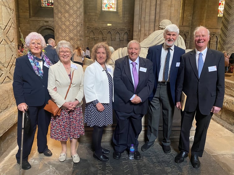 Representing churches from around the Isle of Man, from left, Phyllis Christian, Helen Parry, Christine McGrath, Steve Hamer, Quentin Aulton and Mike Berry