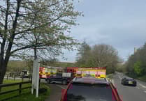 Casualty trapped in 'tipped' vehicle rescued by emergency services
