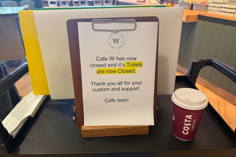 Me and the Costa coffee I wished I didn't have to get, travelled to say goodbye to the Cafe.