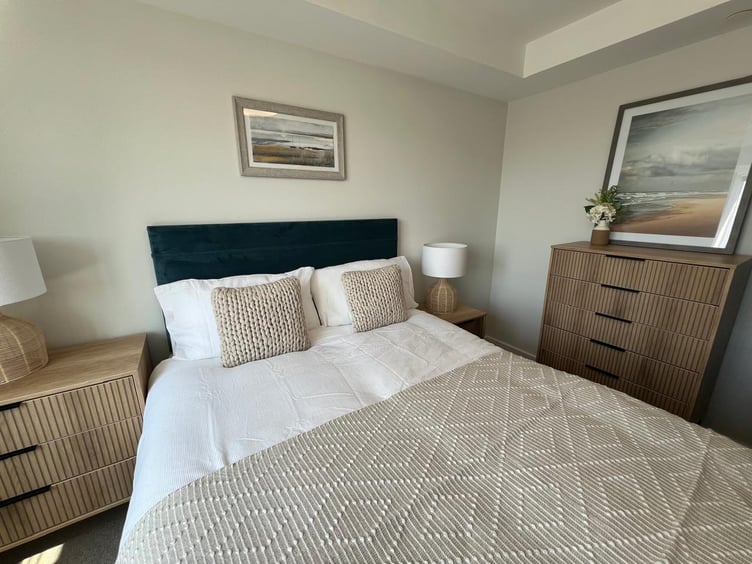 Inside one of the new bedrooms