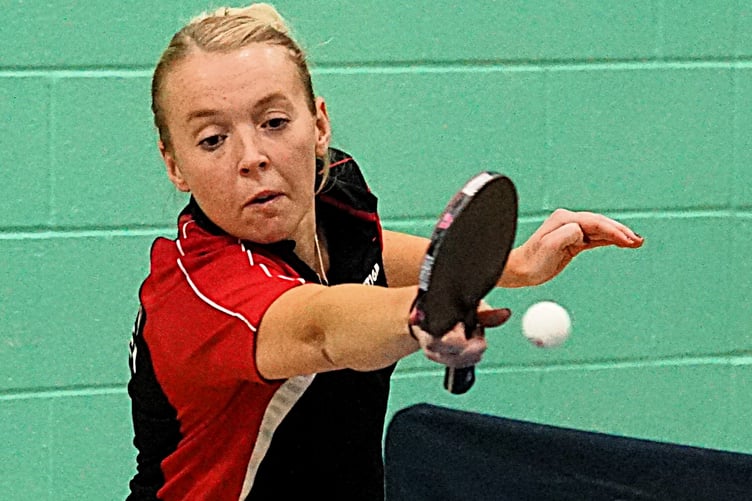 Rebecca Taylor won the women's singles event also for the fourth time (Photo: Malcolm Lambert)