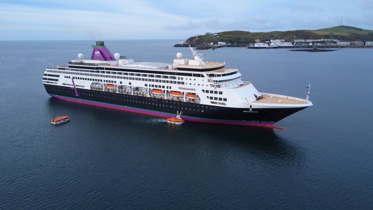 Renaissance, which is operated by the cruise line 'Compagnie Francais de Croisiers' (Photo by Frank Schuengel)