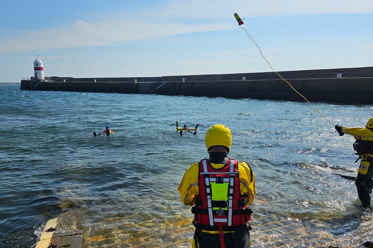 Emergency services take part in coastal training sessions