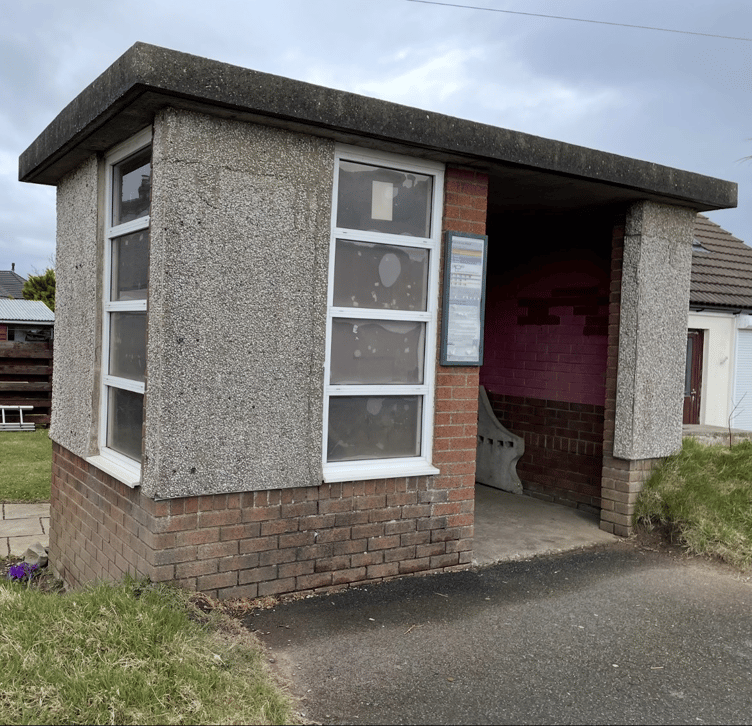 The Jurby bus shelter