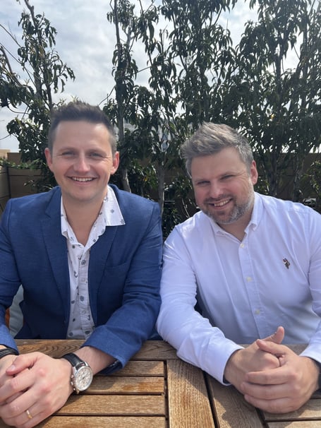 Martin Kaprockyj (left) with his business partner Michael Fitzgerald