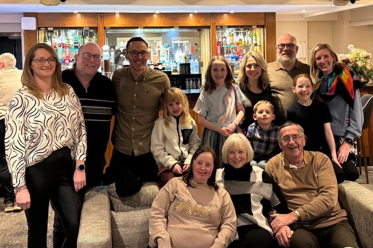 Geoff and Elan Karran with their family