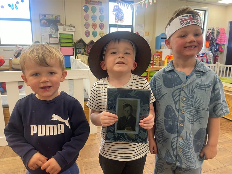 All smiles on VE Day