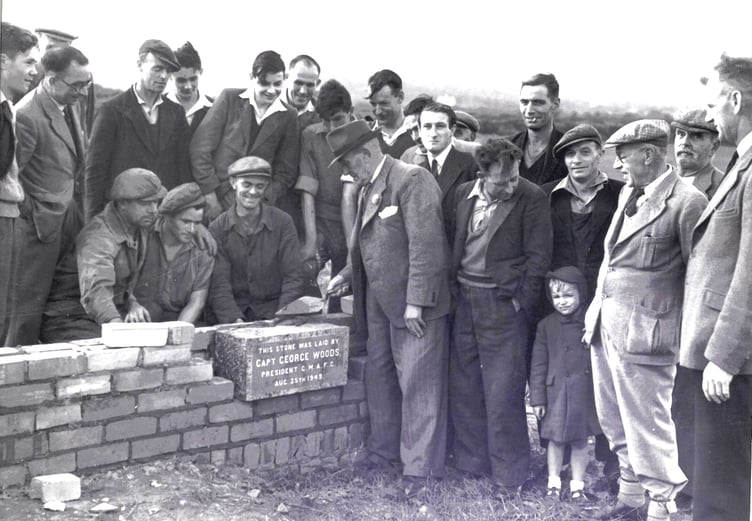 The foundation stone for Castletown Football Club's stadium was laid by its president Captain George Woods on August 25, 1949.  The club later presented the Woods Cup to the Isle of Man FA in memory of Captain Woods, which is now the knockout cup for Division Two clubs.