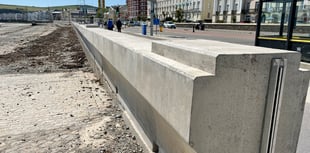 New sea wall is completed