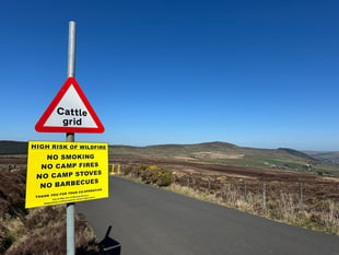 Wildfire warning issued as dry and warm weather continues