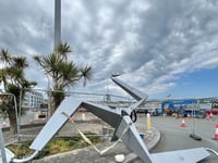 New giant 'three legs' landmark set to welcome visitors to island