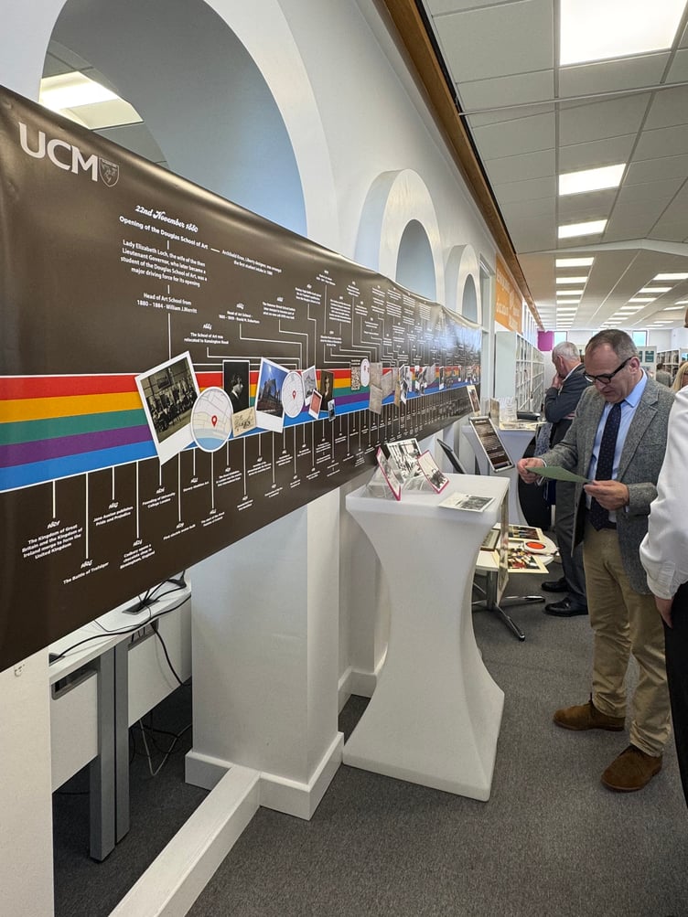 The Chief Minister Alfred Cannan at UCM's Milestone exhibition